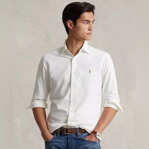Ralph Lauren White Classic Yarmouth Dress Shirt 15.5/32